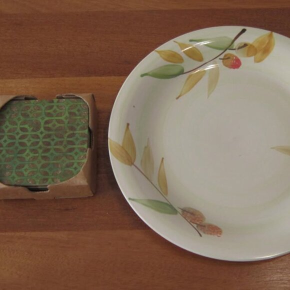 NEW Thirstystone bamboo coaster set, Lg serving plate, Thanksgiving Fall decor - Picture 1 of 3